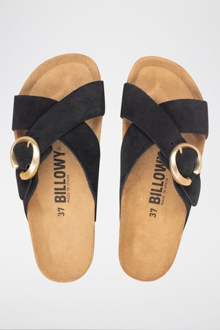 Mules en nubuck - Noir