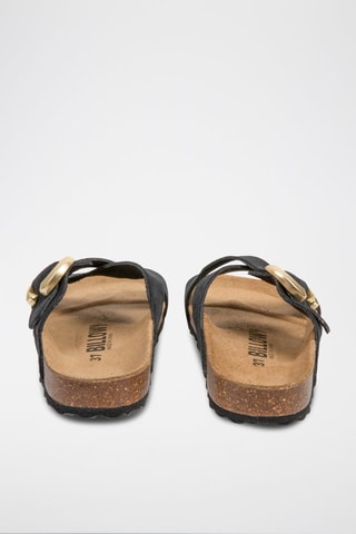 Mules en nubuck - Noir