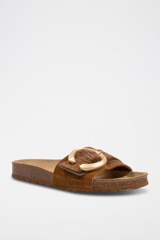 Mules en cuir - Camel