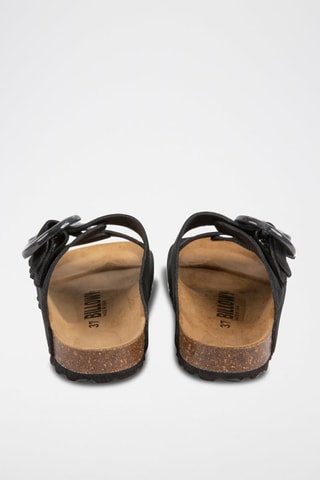 Mules en nubuck - Noir