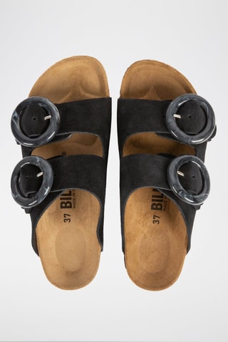 Mules en nubuck - Noir