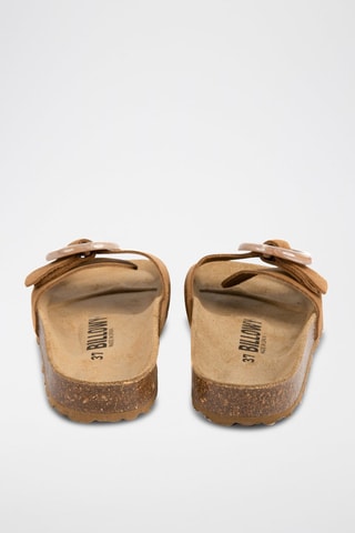 Mules en nubuck - Camel