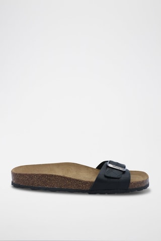 Mules en cuir Rosso - Noir