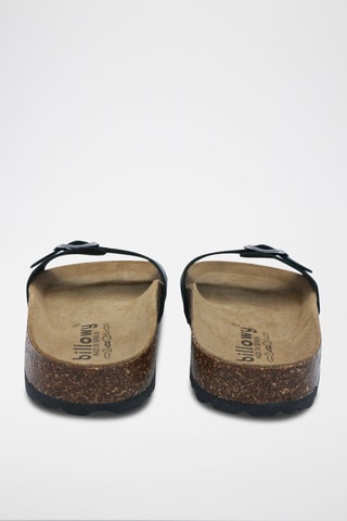 Mules en cuir Rosso - Noir