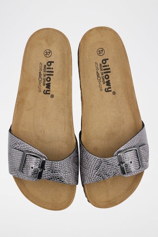 Mules Rosso - Gris