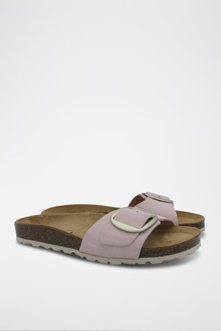 Mules en nubuck Rosso - Rose