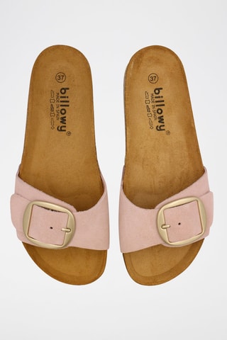 Mules en nubuck Rosso - Rose