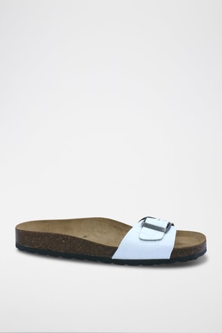 Mules en cuir Rosso - Blanc