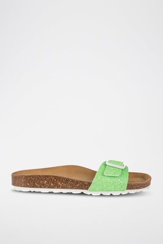 Mules en cuir Rosso - Vert