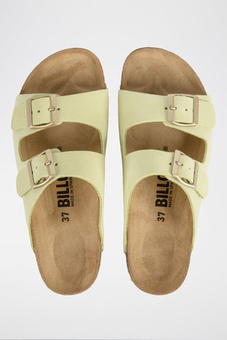 Mules en nubuck - Vert d’eau