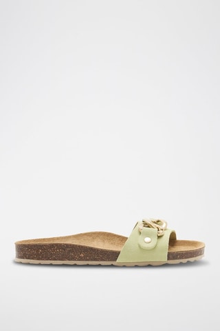 Mules en nubuck Rosso - Vert