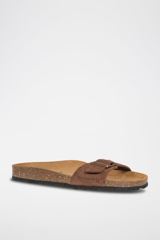 Mules en nubuck Rosso - Marron