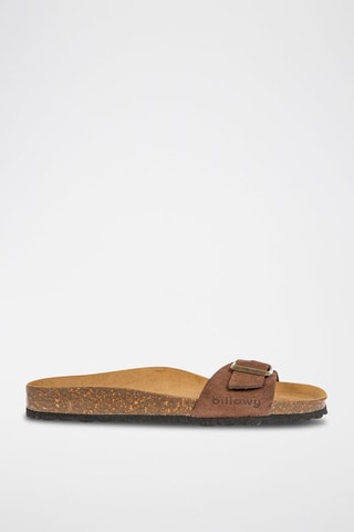 Mules en nubuck Rosso - Marron