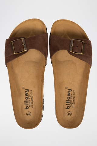 Mules en nubuck Rosso - Marron