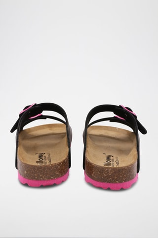 Mules Rosso - 
Noir et rose