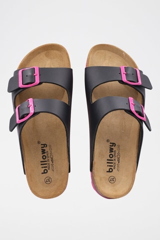 Mules Rosso - 
Noir et rose