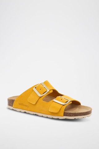 Mules en nubuck - Jaune