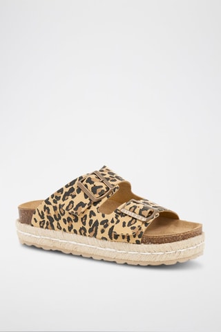 Mules plateformes - Marron