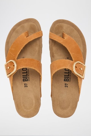 Sandales en cuir - Orange