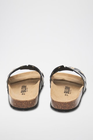 Mules en cuir - Noir