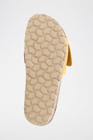 Mules en nubuck - Jaune
