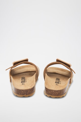 Mules en nubuck - Marron