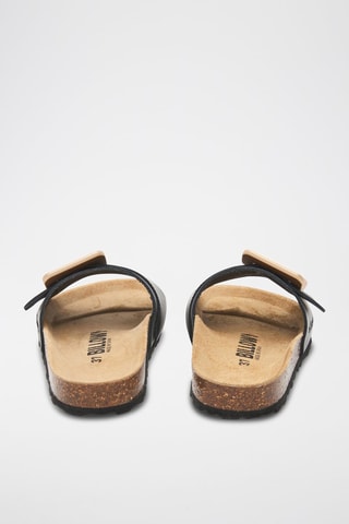 Mules en cuir - Noir