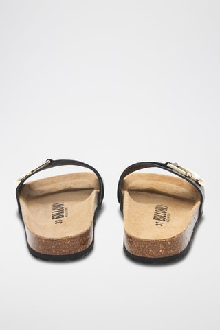 Mules en cuir - Noir