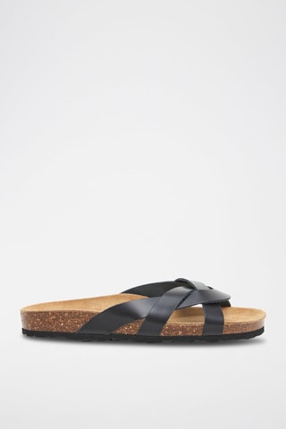 Mules en cuir - Noir