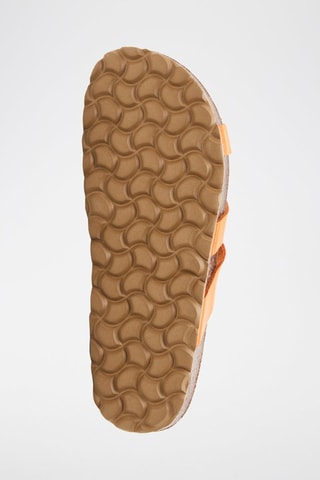 Mules en cuir - Orange