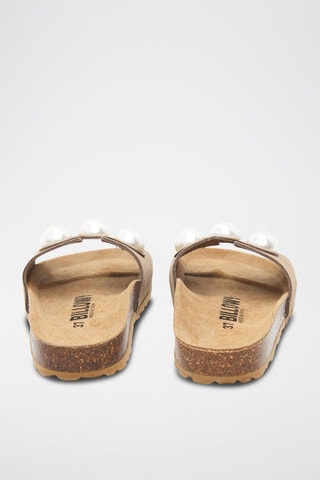 Mules en nubuck - Marron clair