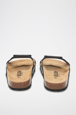 Mules en cuir - Noir