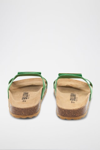 Mules en cuir - Vert