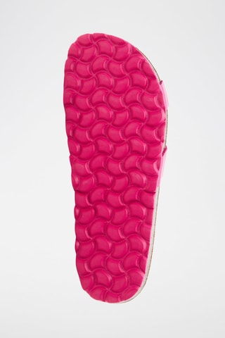 Mules en cuir - Fuchsia