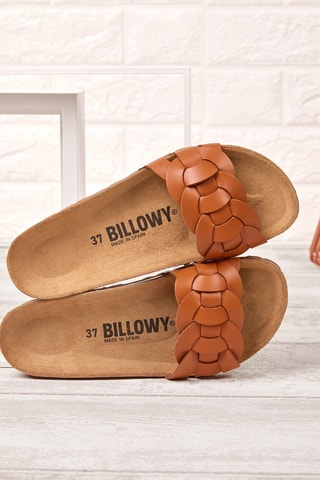 Mules en cuir - Camel