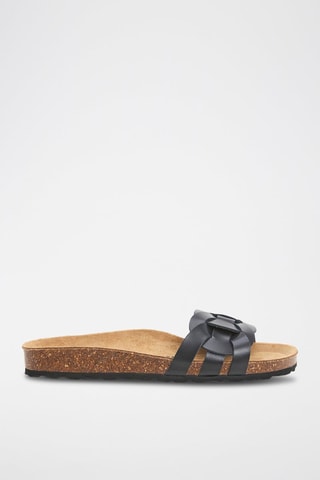Mules en cuir - Noir