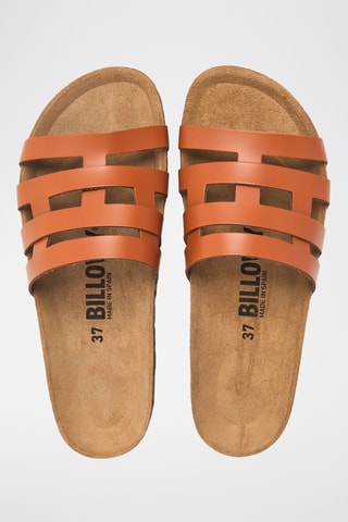 Mules en cuir - Camel
