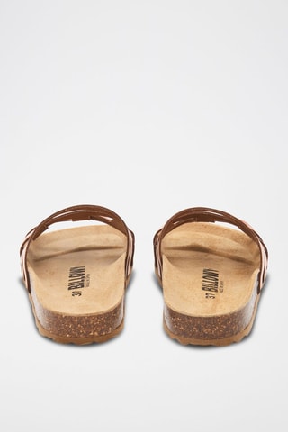 Mules en cuir - Camel