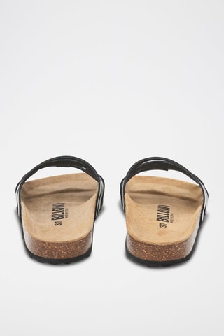 Mules en cuir - Noir