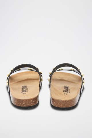 Mules en cuir - Noir
