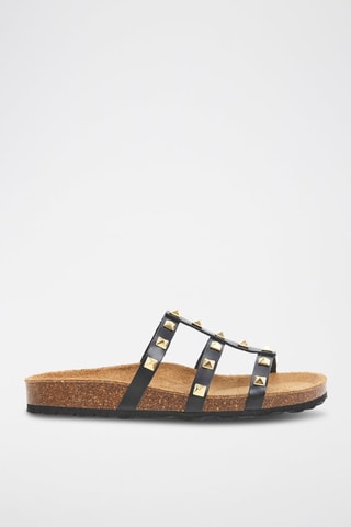 Mules en cuir - Noir