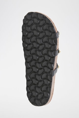 Mules en cuir - Noir