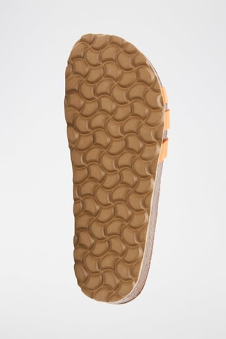 Mules en cuir - Orange