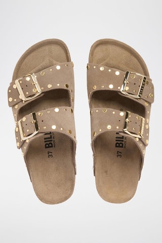 Mules en cuir - Marron clair