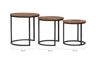 3 tables gigognes Elize