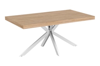 Table Brixton - Imitation bois et blanc