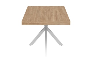 Table Brixton - Imitation bois et blanc
