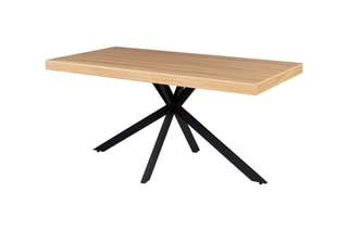 Table Brixton - Imitation bois et noir