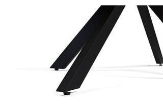 Table Brixton - Imitation bois et noir