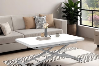 Table ajustable Tribeca - Blanc et gris